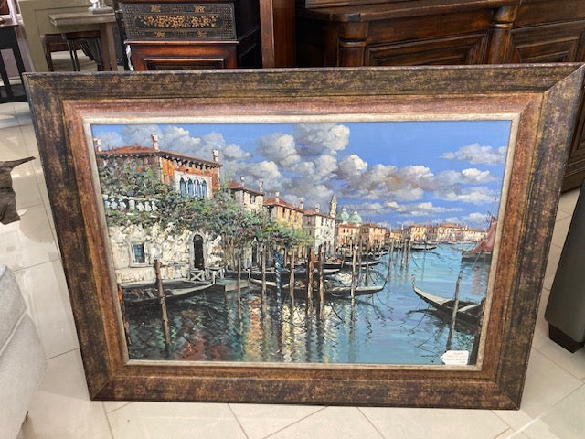 Venice Canal Oil Painting