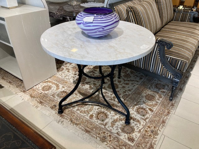 White Marble Top Table