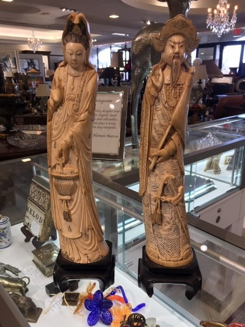 Antique Ivory Asian Statues - Sold