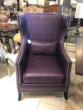 Load image into Gallery viewer, 2 Purple Leather Chairs - Sold
