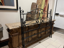 Load image into Gallery viewer, Queen Black Iron Bed
