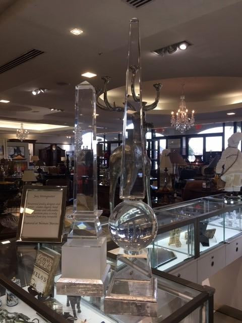 Lucite Finials. $799.00 for the pair