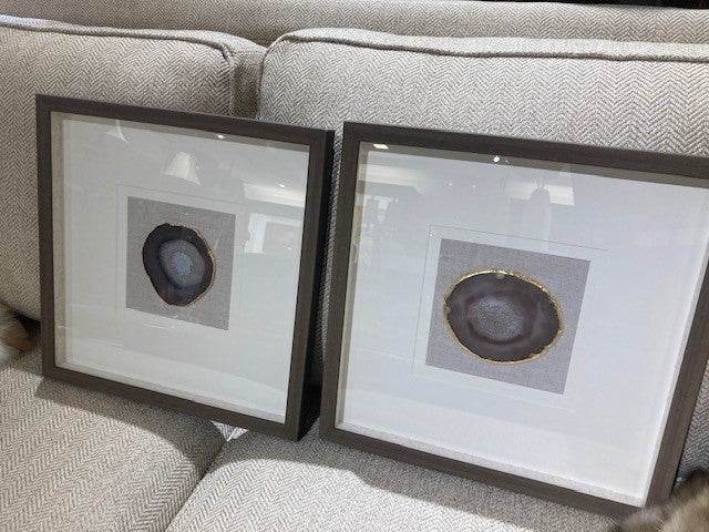 Shadow Box Art with Geodes - Sold Out of Stock