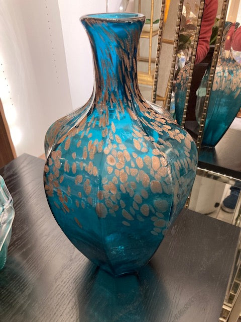 Teal & Copper Vase