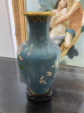 Load image into Gallery viewer, Blue Cloisonné  Vase

