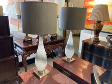 Load image into Gallery viewer, 2 Tall Gray lamps - Sold
