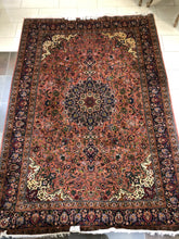Load image into Gallery viewer, Tabriz Rug Rose Ivory Navy 7&#39; X 10&#39; - Sold Out of Stock
