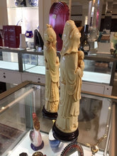 Load image into Gallery viewer, Antique Ivory Asian Statues
