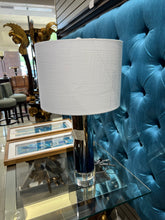 Load image into Gallery viewer, Silver &amp; Blue Lamp

