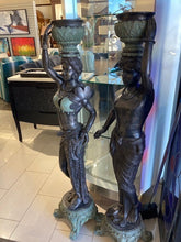 Load image into Gallery viewer, Pair of Bronze Statues
